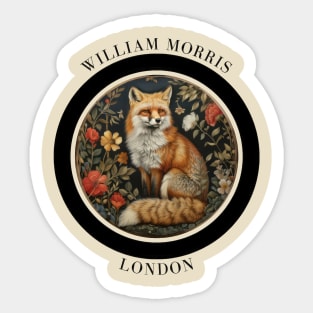 William Morris "Vintage Fox Fantasy" Sticker